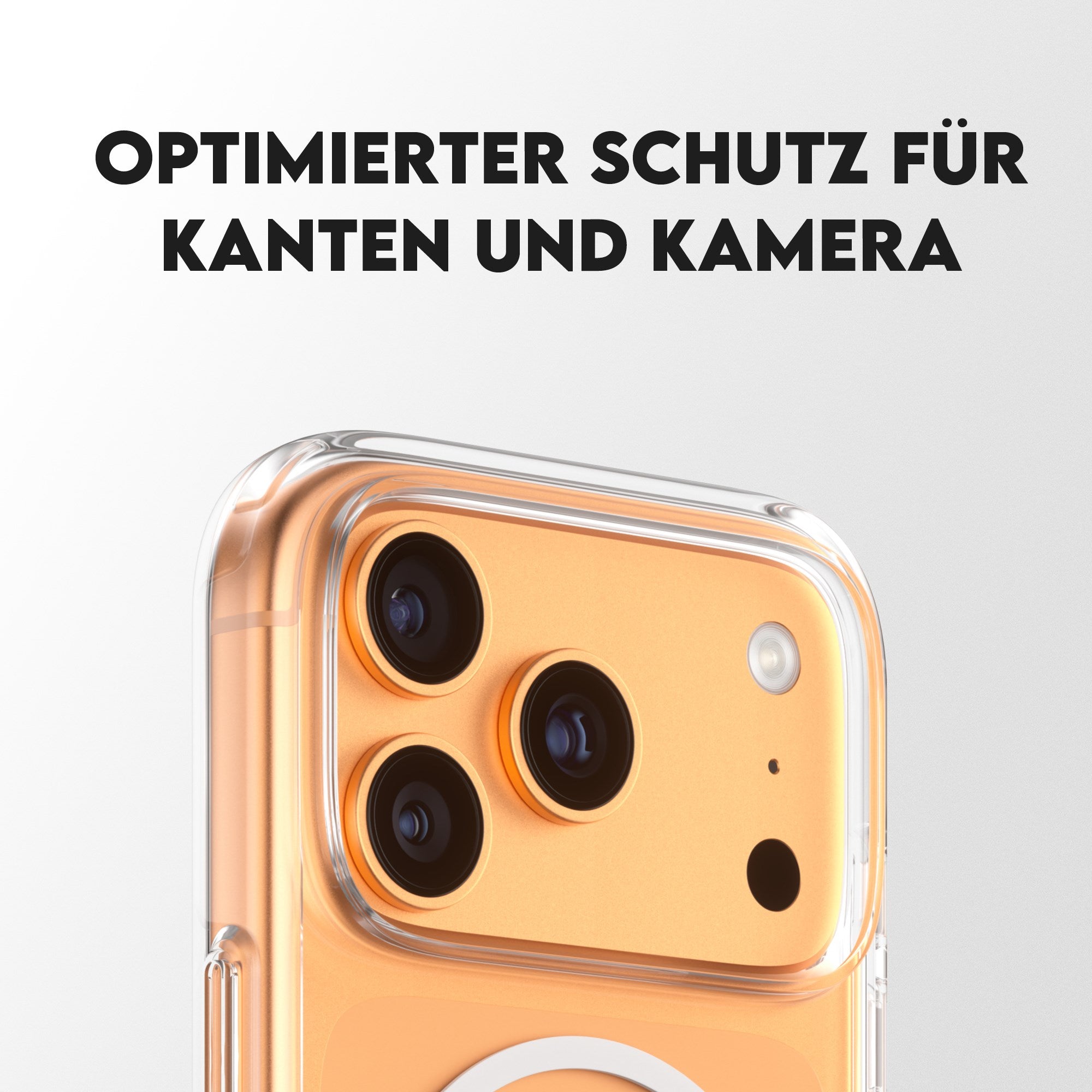 CARE™ by PanzerGlass® Urban Explorer Case Transparent m. Weiß MagSafe iPhone 17 Pro